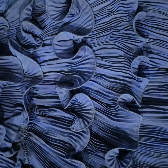 Amable x Mable Austyn Dress Mini Ruffled Tiered Blue S - Picture 6 of 11